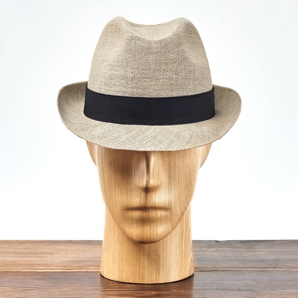 Linen trilby hat sales